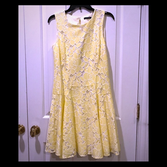 tommy hilfiger yellow floral dress